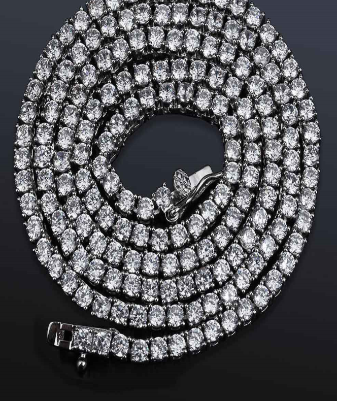 Zircon Necklace, Collar Chain, Men's Tennis Chain