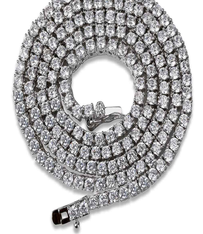 Zircon Necklace, Collar Chain, Men's Tennis Chain
