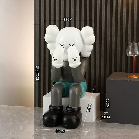 Large Kaws Figurine for Living Room or Hotel Decor