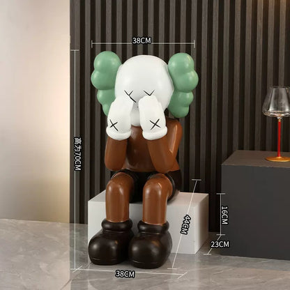 Large Kaws Figurine for Living Room or Hotel Decor