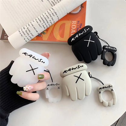 Creative Bear Gloves AirPods Pro Case - KAWS Style